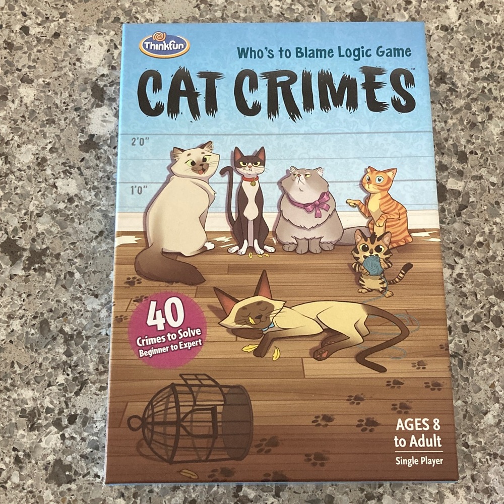ThinkFun Cat Crimes Logic Game